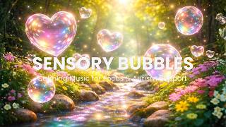 Sensory Heart Bubbles &amp; Calming Music for Classroom Focus | Relaxing Visuals for Autism Support