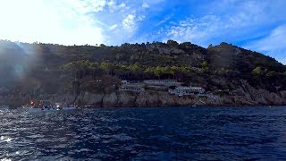 義大利卡布里島來到藍洞Arrive at Blue Grotto, Capri (Italy )