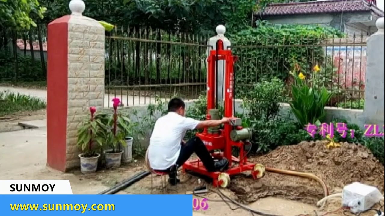 Small Portable Water Borehole Well Drilling Machine Rigs for sale YouTube