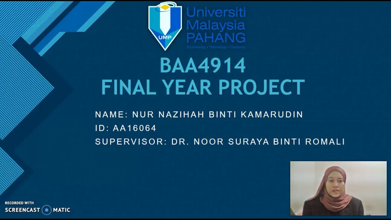 Final Year Project Presentation - YouTube
