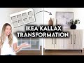 Diy ikea hack kallax transformation  buffet cannel