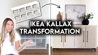 DIY IKEA HACK KALLAX TRANSFORMATION | FLUTED SIDEBOARD image