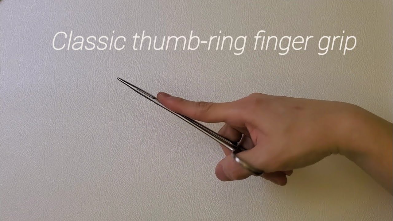 니들홀더 잡는 방법 Needle holder grasp method - YouTube