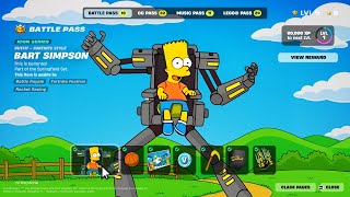 Fortnite Simpsons Battle Pass Showcase (ALL TIERS)