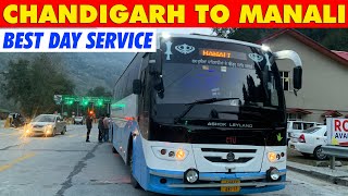 Chandigarh to Manali day service - CTU HVAC 2X3 Bus | चण्डीगढ़ से मनाली | Himbus