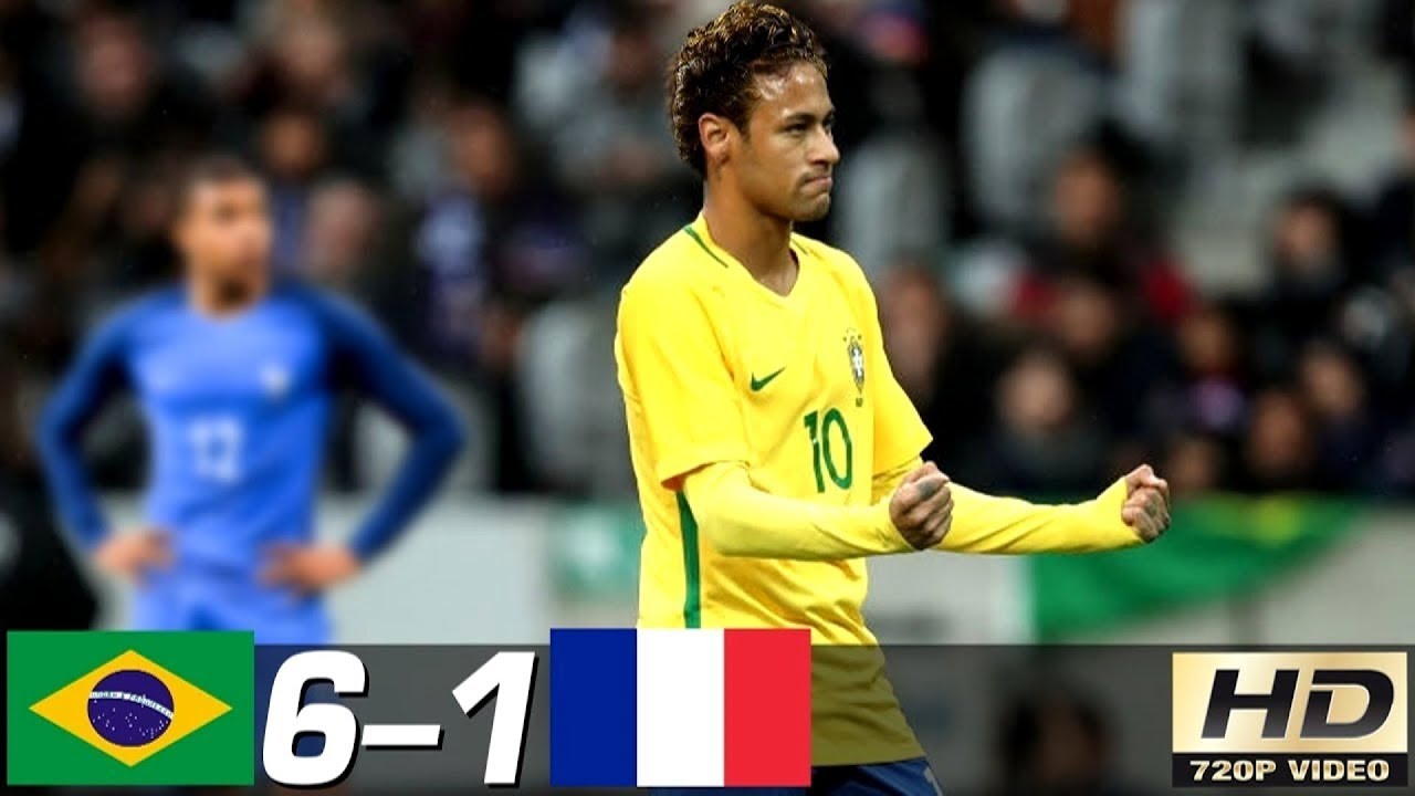 Brazil vs France 6-1 - All Goals & Extended Highlights RÉSUMÉ & GOLES (Last  Matches) HD 