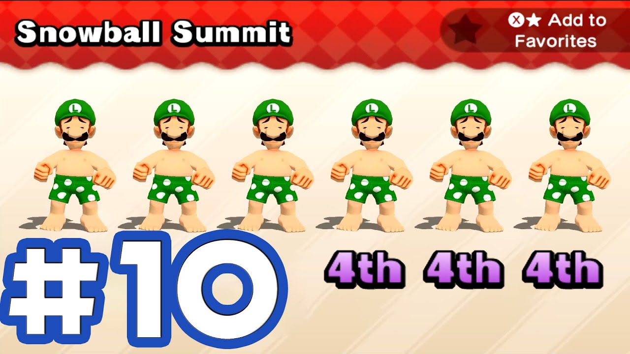 Mario Event Collection Part 10 – Seashore entrance Costume Mario vs Luigi vs Waluigi vs Wario #mariopartythetop100