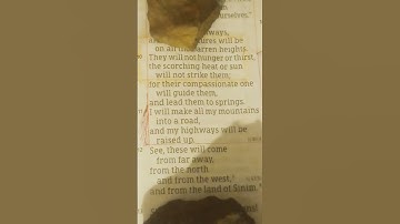 Thumbnail of Isaiah 49:10-12.  ..."their compassionate one will guide them,"...