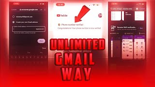 How to Create Unlimited Gmail Accounts & Verify Them with Free SMS Without a Real Phone Number!