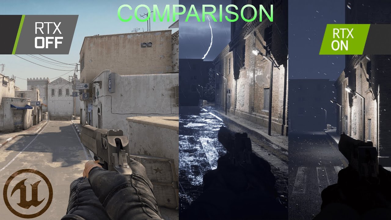 CS:GO VS CS:GO RTX COMPARISON. CS:GO on UE5 GAMEPLAY. #rtx #csgo # ...