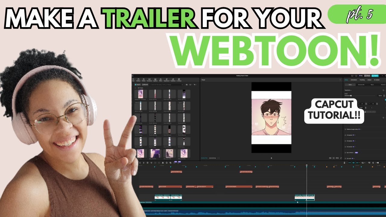 How to Make a Trailer For Your Webtoon || Tips || Tutorial || Pt. 5 ...