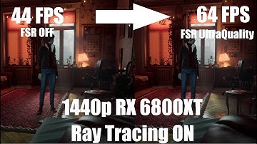 FSR is awesome! The Medium 1440p FSR and Ray Tracing Tested on RX 6800XT.