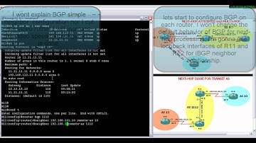 GNS3 Topology: BGP next-hop rule on different media types