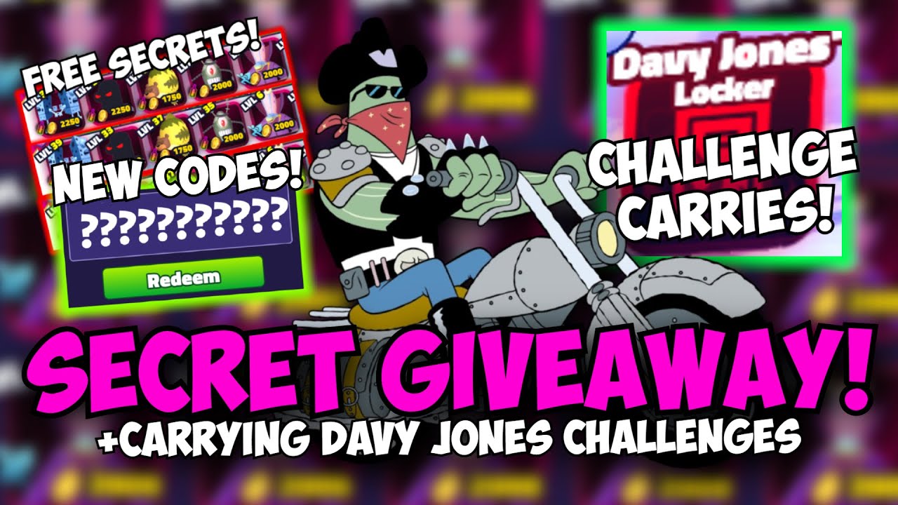 [CODES] Secret Giveaways & DAVY JONES Challenge Carries! | Spongebob ...