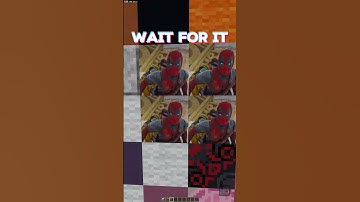 Deadpool & Wolverine bye bye bye👋 pixel art Minecraft😍 pt2 | Wait For It... #shorts #minecraft