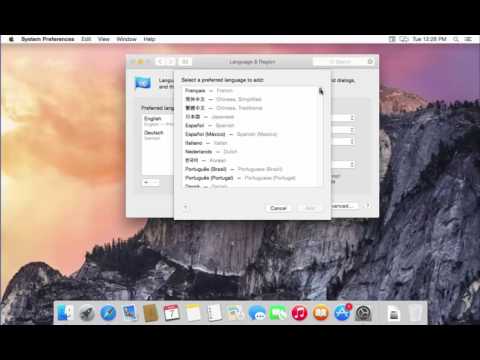 How To Change System Language in Mac OS X