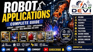 58E.Robot Applications Explained | Industrial Robots, AI,IIoT&Industry 4.0 | Complete Guide-English 