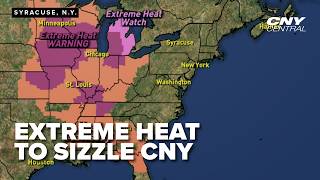 Strong storms and then sweltering heat to scorch Central New York this holiday week