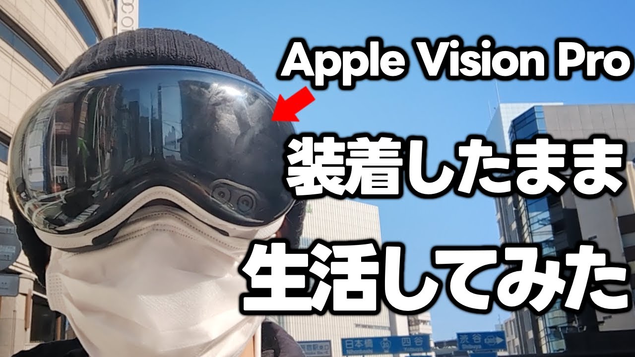【実写】Apple Vision Proを着けて一日生活してみた【実機レビュー】【なでしこ大和】