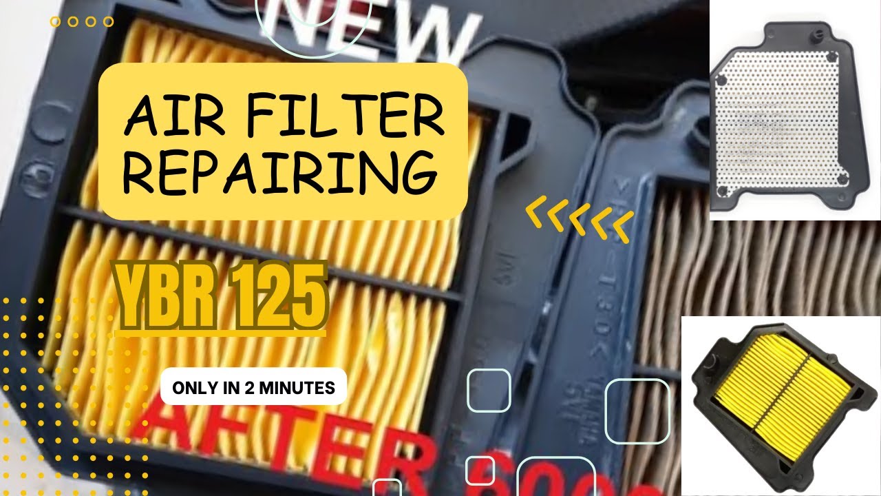 How to Repair YBR air filter YouTube