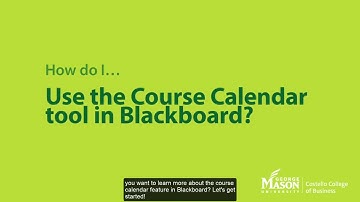How and Why to Use Bb Calendar Tool!