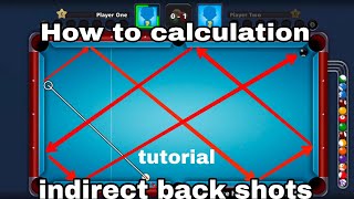 How to calculation tricks and indirect back shots// tricks shot tutorial #8ballpool #aliisbest