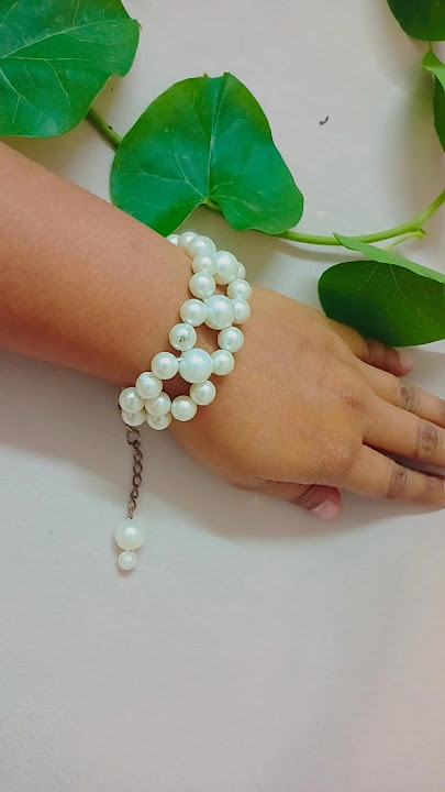 Simple & Beautiful Pearl Flower Bracelet/Flower jewelry tutorial 