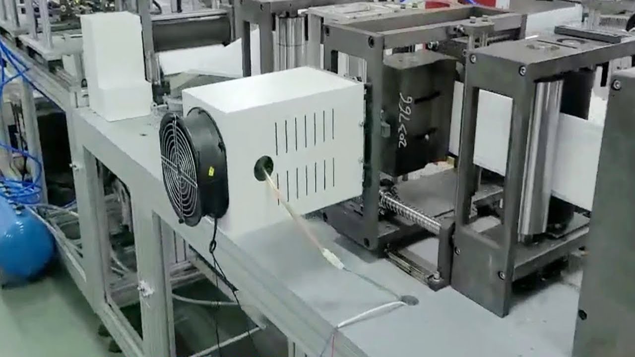 Protective respirator mask making machine fully automatic KN95 production line Línea de máscaras N95