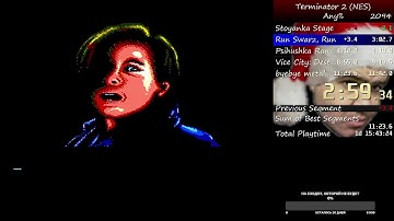 Terminator 2:Judgment Day (NES, J). Speedrun for 11:31.2