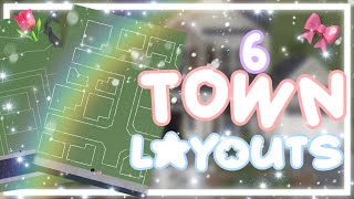 6 BLOXBURG TOWN LAYOUT IDEAS! 🏡🩷