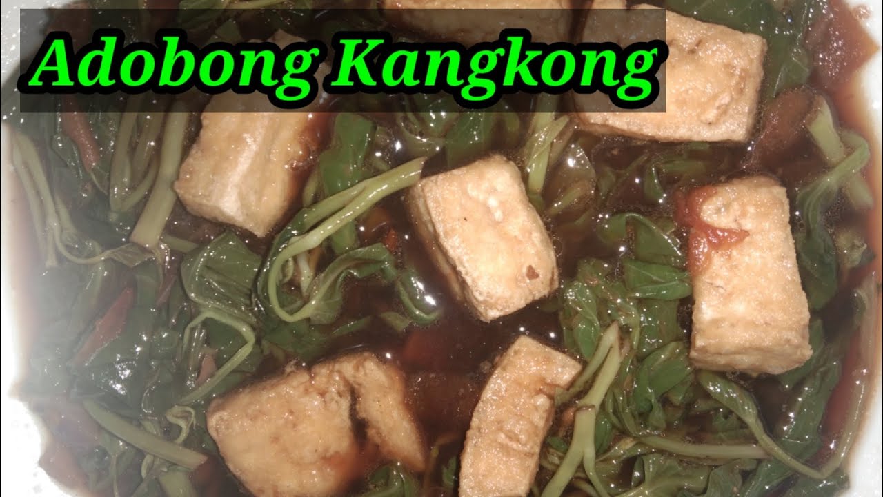 How to Cook Adobong Kangkong with Tofu| Pinoy Recipe - YouTube