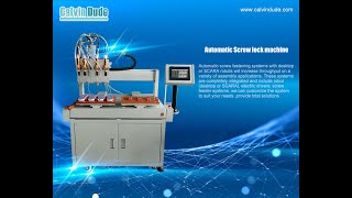Four axis double platform automatic screw locking machine