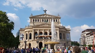 Frankfurt Am Main. Mainzer Landstraße Und Alte Oper.