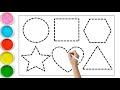 Shapes song for kids, learn 2d shapes, colors for toddlers | Preschool Learning | part. 330 , 291