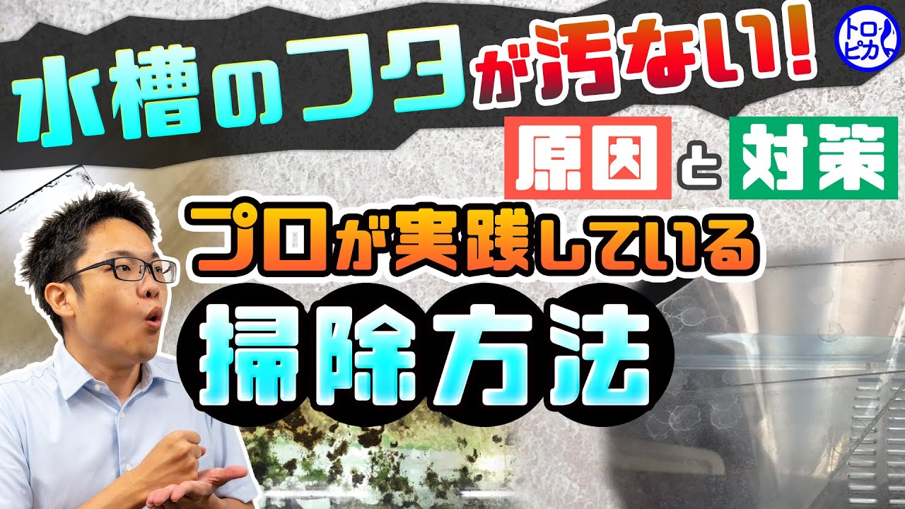 水槽のフタが汚ない その原因と対策 お掃除方法をプロが解説 Youtube