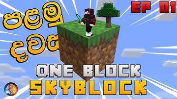 Minecraft One Block Extreme 1.19 Sinhala | පළමු දවස | EP 1