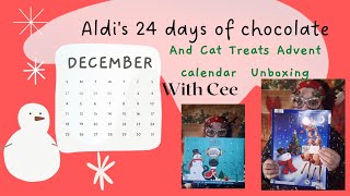 Aldis 24 Days of Chocolates and Cat Treats Advent Calendar Unboxing (Day 2)