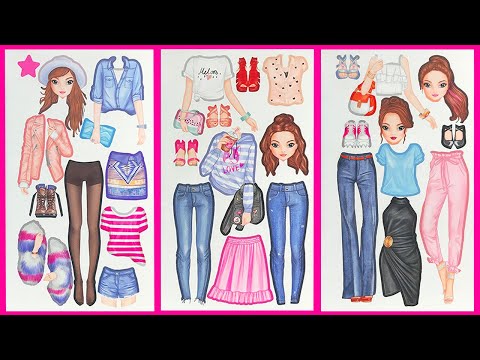 DÁN HÌNH MẶC VÁY ĐẦM CHO CÔNG CHÚA THỜI TRANG TOP MODEL STICKER BOOK DRESS ME UP (Chim Xinh)