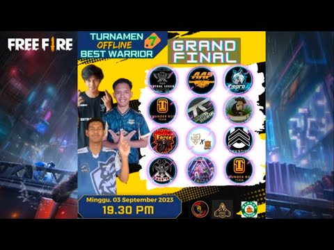 GRAND FINAL TOURNAMENT OFFLINE BESTWARRIOR SEASON 7 - FREE FIRE @burhanudindjafar1897