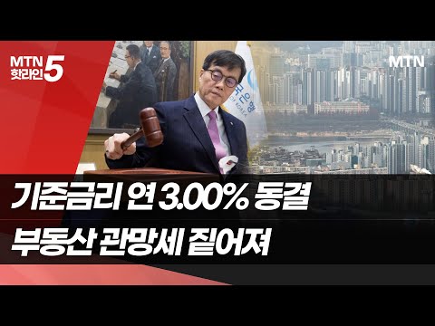 금리 동결에 부동산 시장 관망세 장기화 전망 / 머니투데이방송 (뉴스)