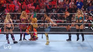 Wwe Raw 6/20/22 Bianca Belair, Becky Lynch, Asuka, Liv Morgan, Carmella, and Alexa Bliss segment