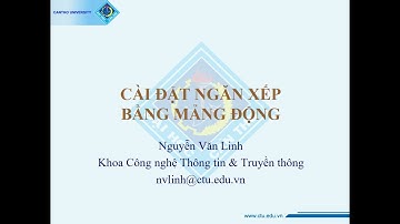 Cài đặt ngăn xếp bằng mảng động