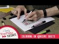 Stamping How To - Colouring on Adhesive Sheets - The Gilded "Flakes" Age