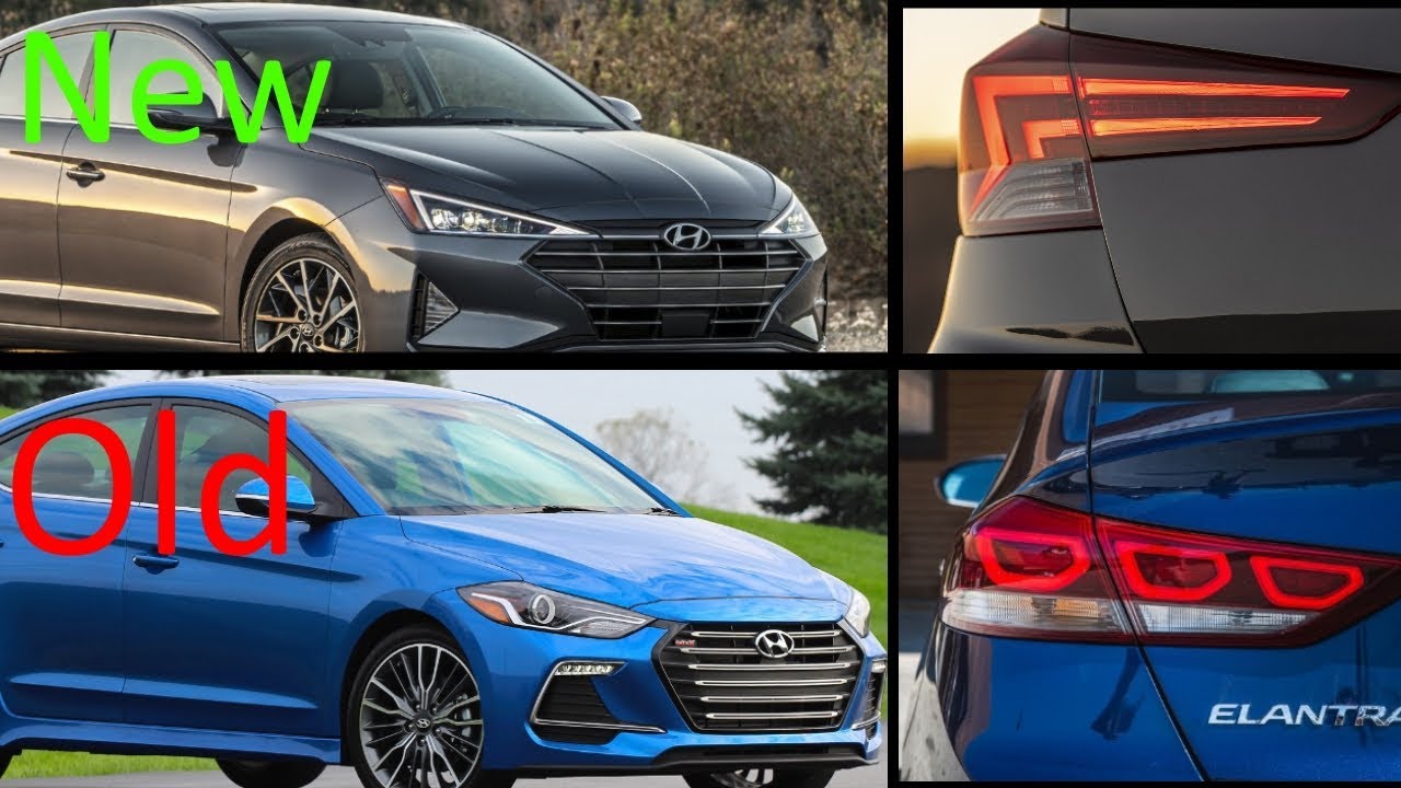 New 2019 Hyundai Elantra facelift Vs. Old 2018 Hyundai Elantra - YouTube