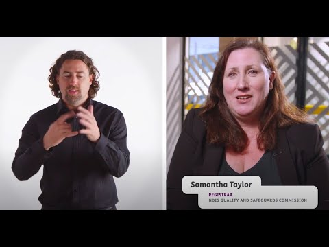 Understanding Provider Registration in the NDIS Commission with Samantha Taylor - Auslan translation