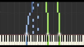 Video thumbnail of "Yann Tiersen - Comptine d'été n°2 (Synthesia Tutorial)"