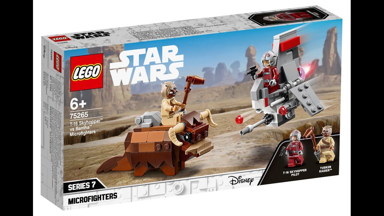 LEGO Instructions | Star Wars | 75265 | T-16 Skyhopper vs Bantha