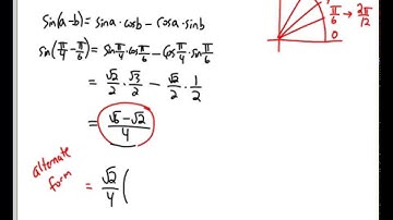 Sec 5.4 - Sum and Difference Formulas