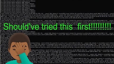 Ubuntu Cannot initiate the connection to security.ubuntu.com:80 Server apt-get update error SOLVED