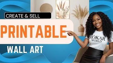 How to Create PRINTABLE Wall Art in Canva to Sell on Etsy no skill required